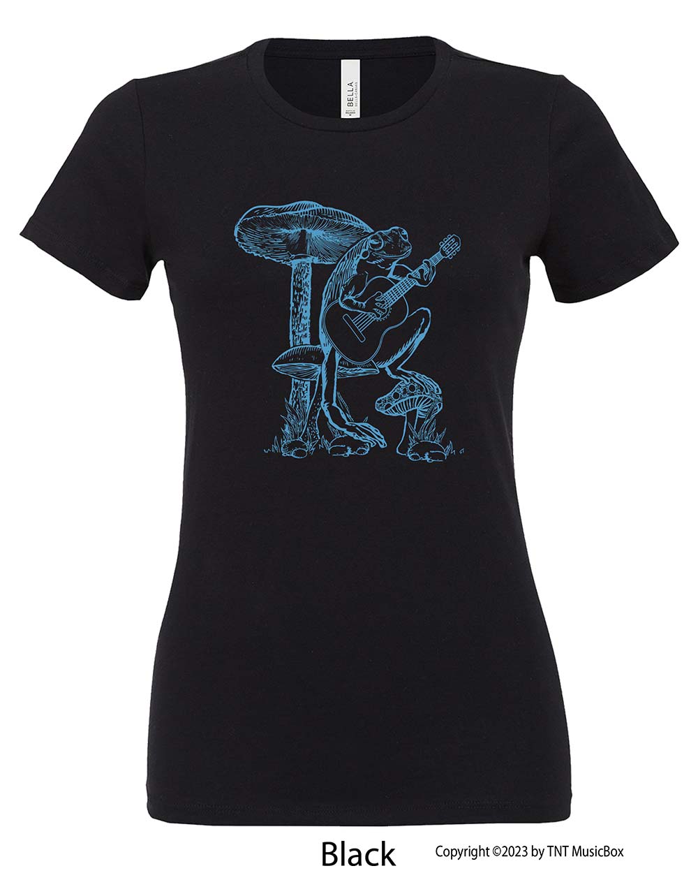 Frog Playing Guitar – Ladies Relaxed Fit