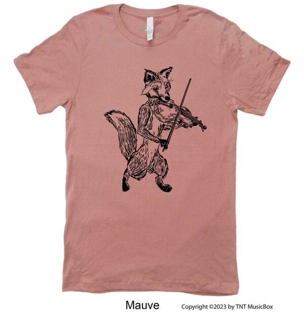 Fox playing Violin Graphic on t-shirt