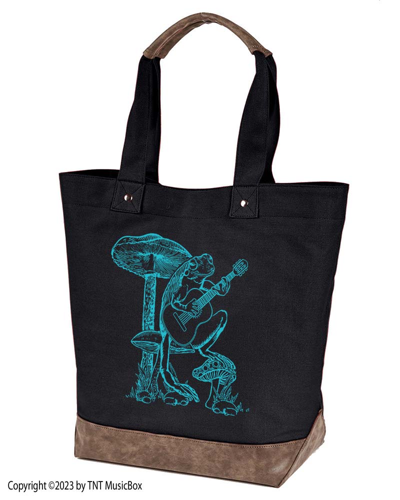 Frog Playing Guitar Musician’s Tote