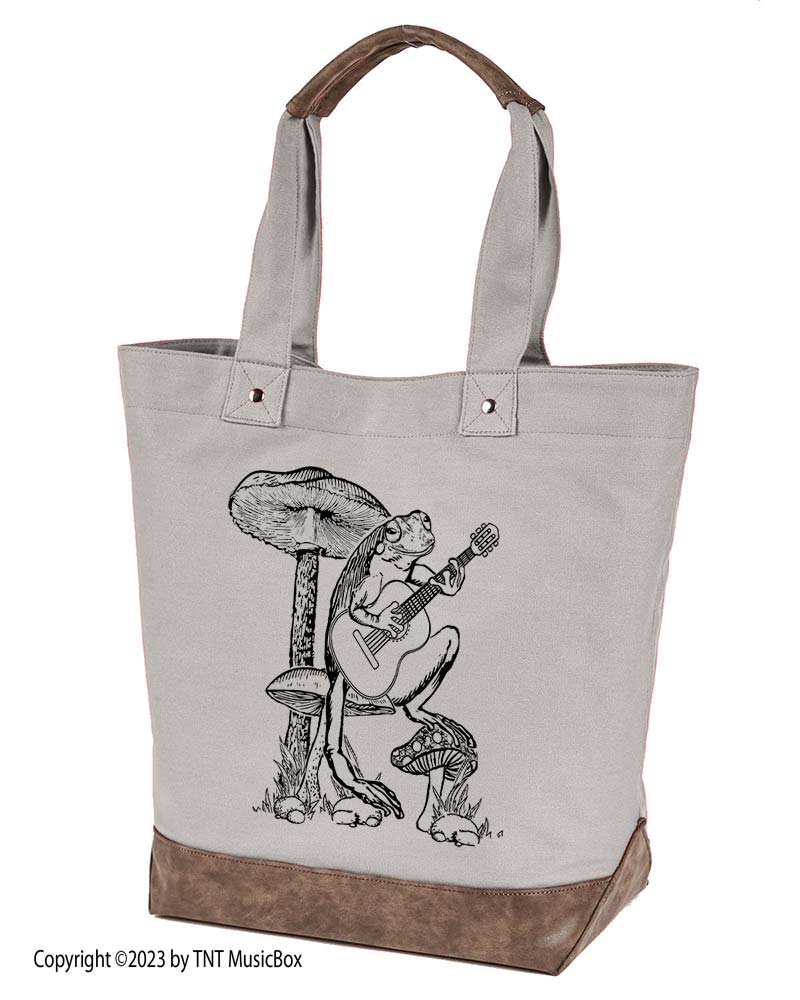 Frog Playing Guitar Musician’s Tote