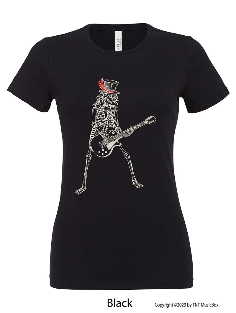 Skeleton Playing Guitar – Ladies Relaxed Fit