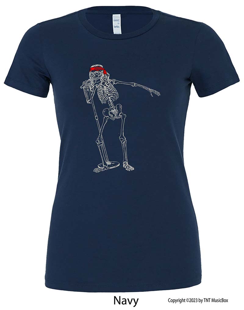 Skeleton Singing – Ladies Slim Fit