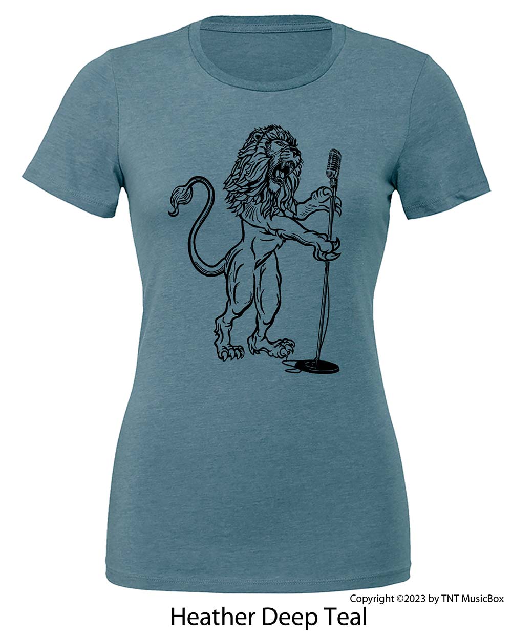 Lion Singing – Ladies Ladies Slim Fit