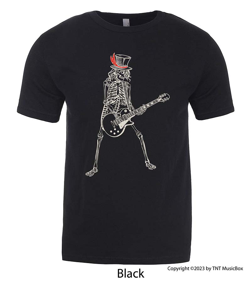 Skeleton Playing Guitar