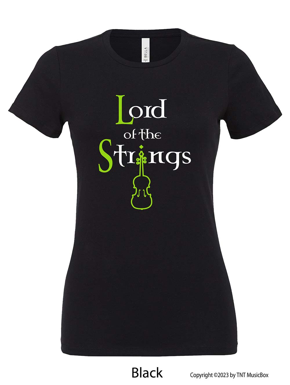 Lord of the Strings – Guitar or Violin/Viola – Ladies Relaxed Fit