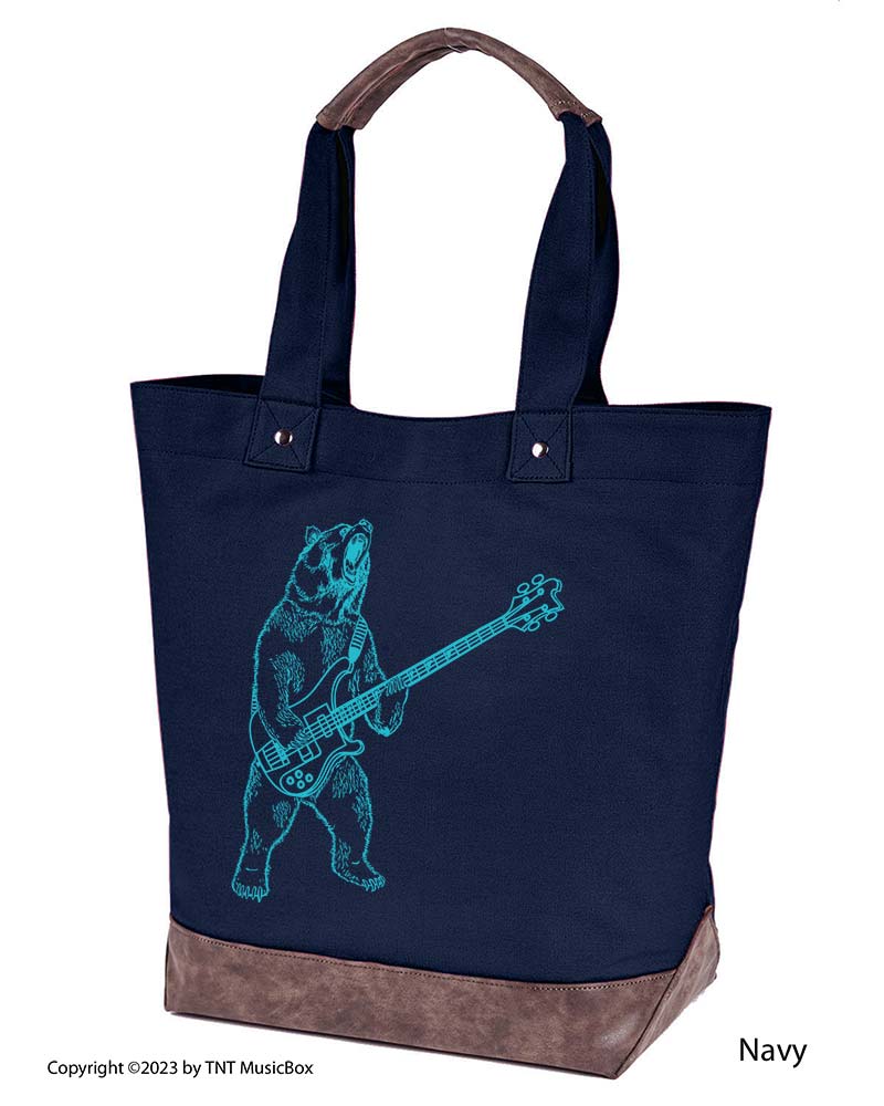 Bear Playing Bass Musician’s Tote