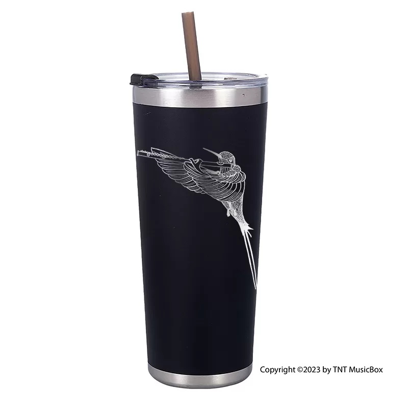 Hummingbird Playing Flute Tumblers & Mug