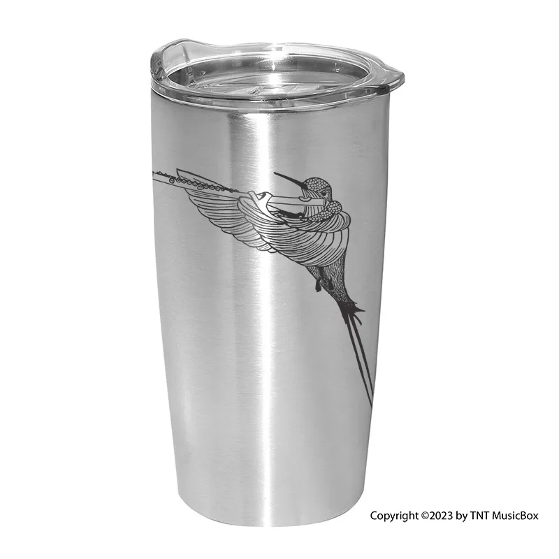 Hummingbird Playing Flute Tumblers & Mug