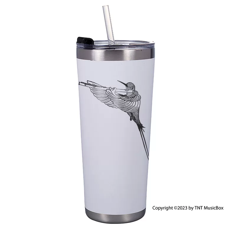 Hummingbird Playing Flute Tumblers & Mug