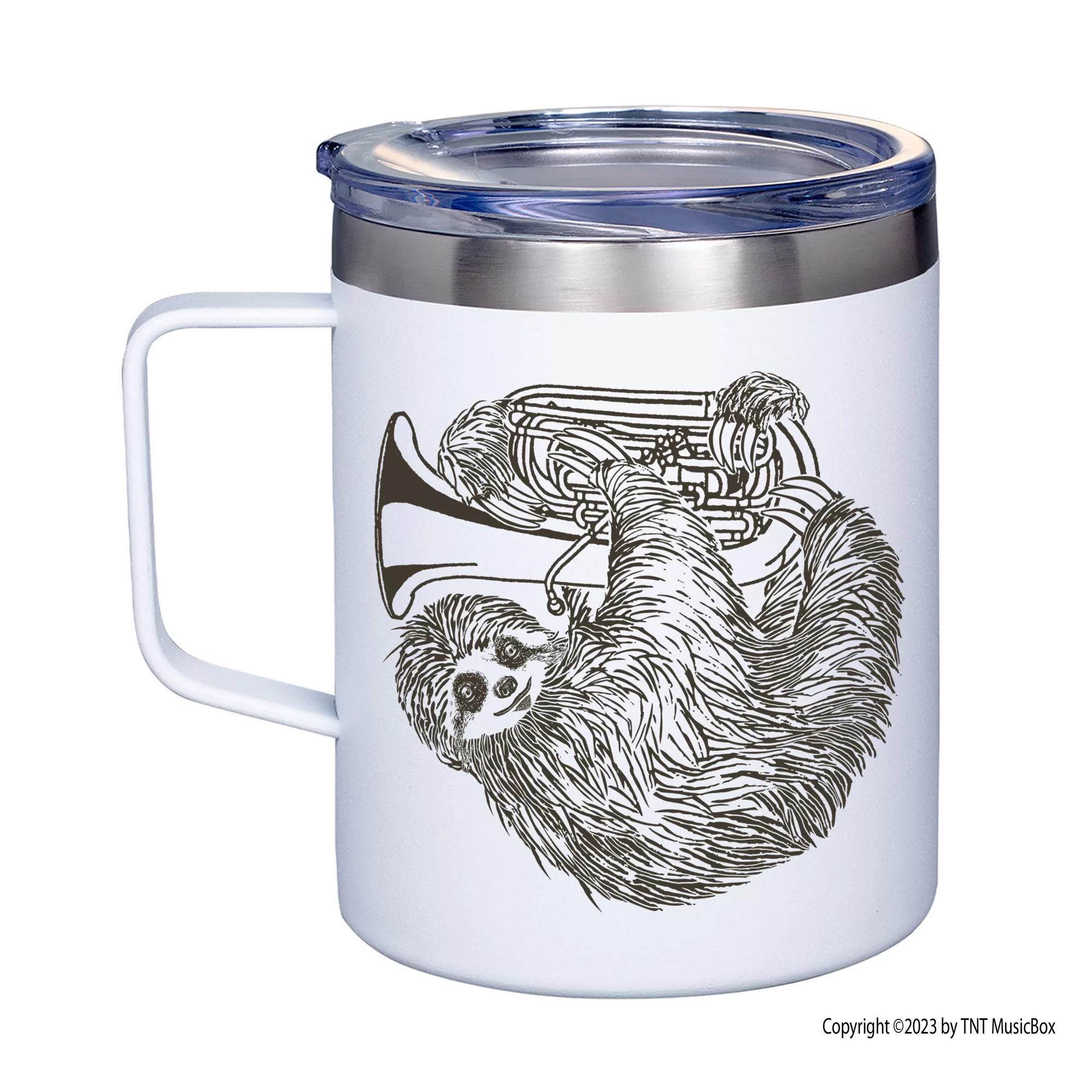 Sloth Playing Tuba Tumblers & Mug