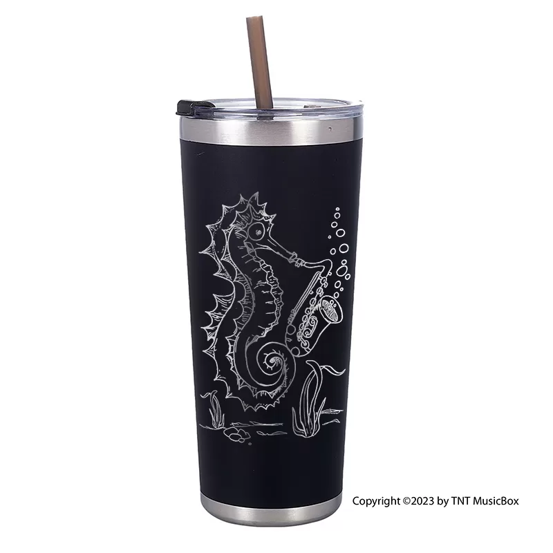 Seahorse Playing Saxophone Tumblers & Mug