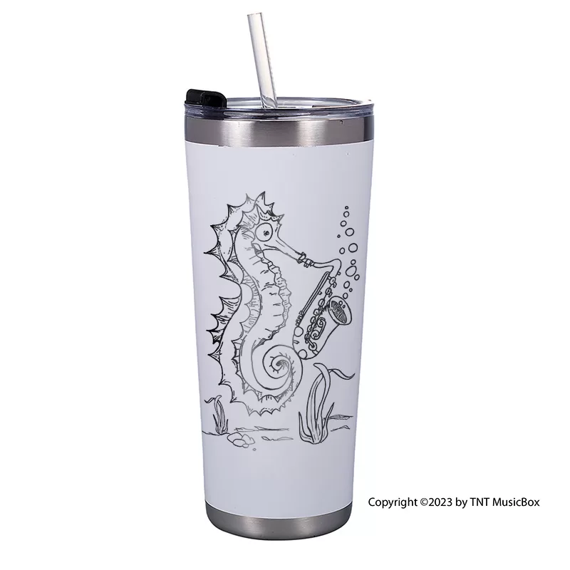 Seahorse Playing Saxophone Tumblers & Mug