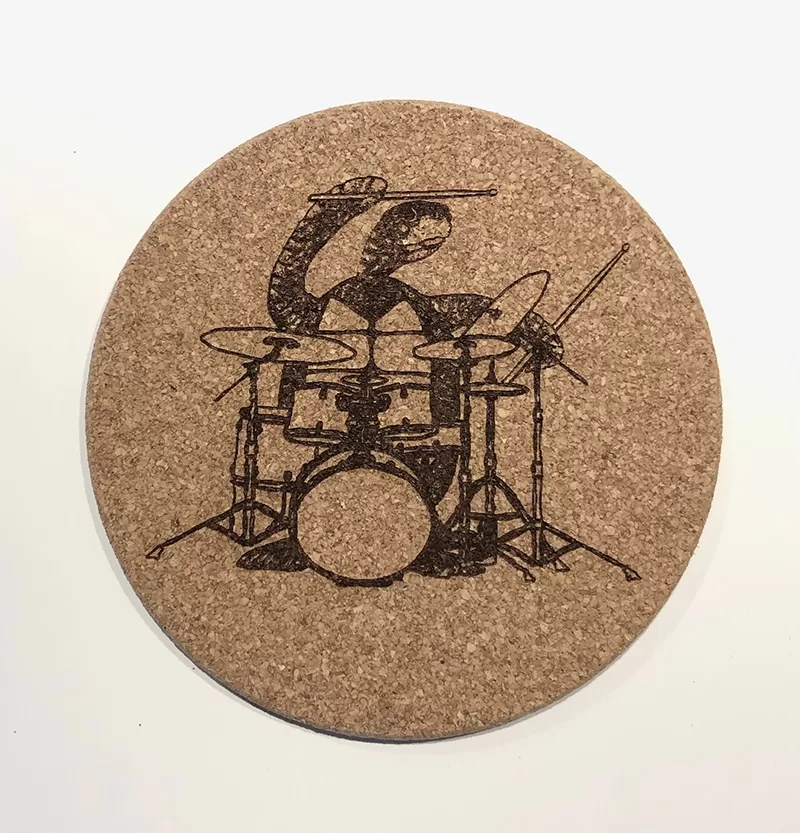 Water Repelling Laser Engraved Cork Coasters