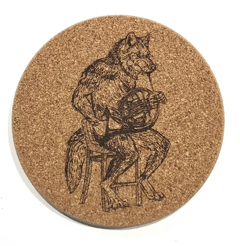 Water Repelling Laser Engraved Cork Coasters